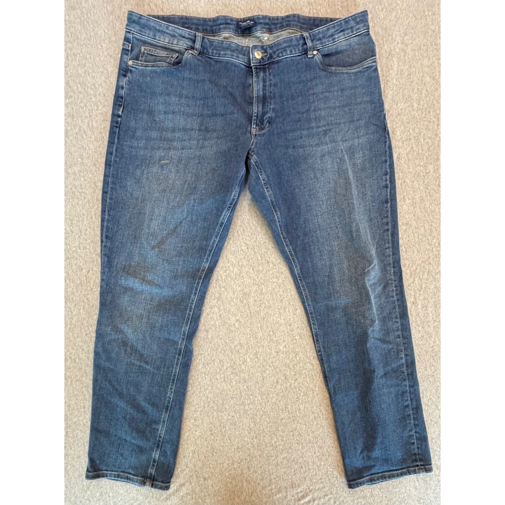 Peter Millar Crown Crafted True Blue Wash Tailored Fit Stretch Jeans 42x32